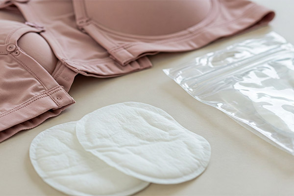 Breast pads, nursing bras 