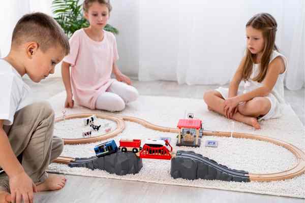 kids playing with cars game indoors