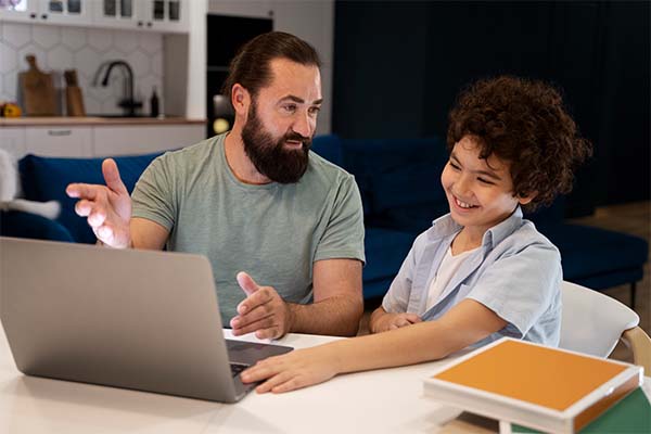 Gentle parenting: child spending time with parents