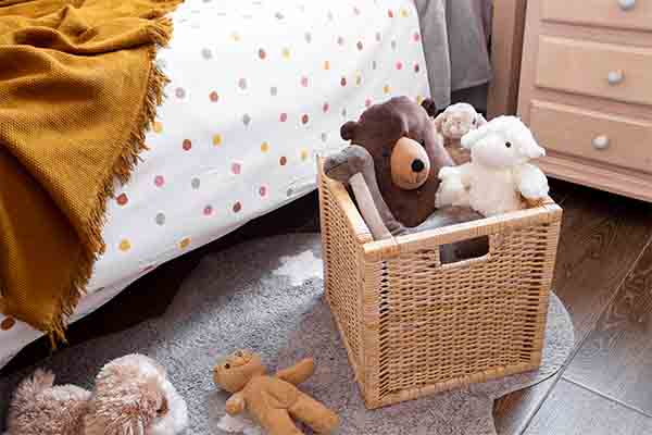 Storage bins for toy storage
