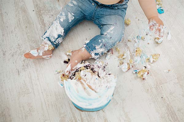 Kid doing Messy Play Activities