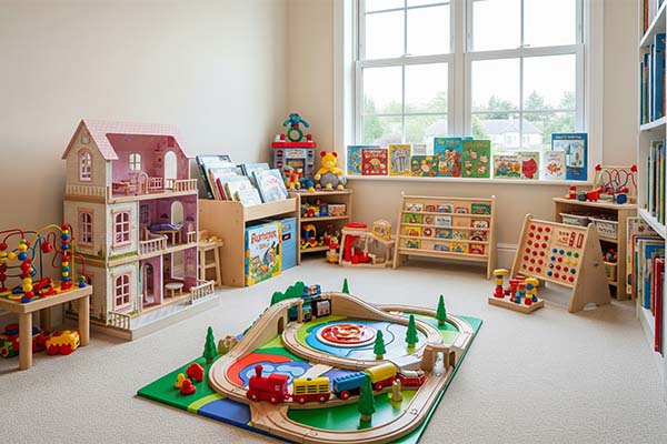 A beautiful Toy Library in home