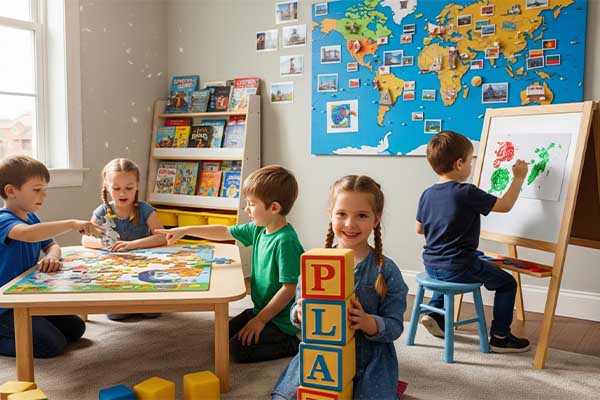 kids enjoying learning time 