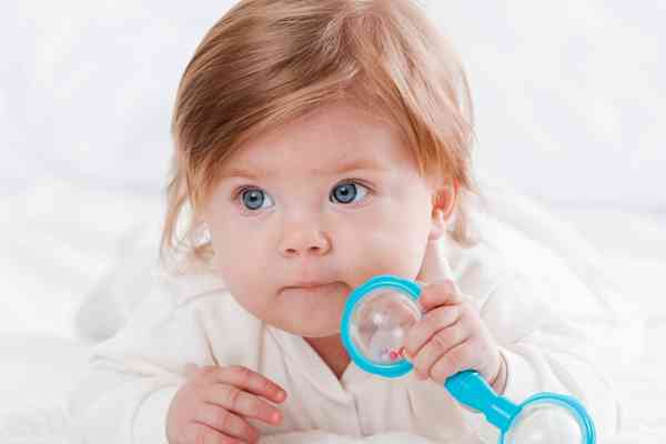 Baby playing with toy